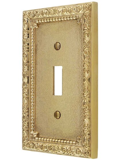 Floral Victorian Single Toggle Switch Plate.